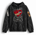 Mended Recovery Statement distressed hoodie in Black